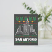 San Antonio Texas Lelijke Kerstmis Briefkaart (Staand voorkant)