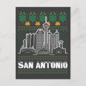San Antonio Texas Lelijke Kerstmis Briefkaart (Voorkant)