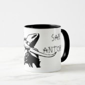 San Antonio Texas Longhorn Ceramic Mok (Voorkant rechts)