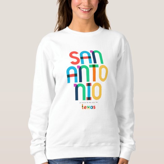 San Antonio Texas Mid Century, Pop Art, Trui (Voorkant)