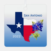 San Antonio Texas, Ornament met hoofdlijnen en bla (Voorkant)