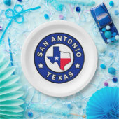 San Antonio Texas Papieren Bordje (Feest)