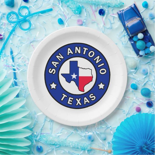 San Antonio Texas Papieren Bordje (Feest)