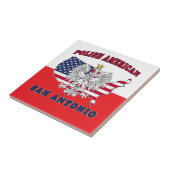 San Antonio Texas Pools Amerikaans Tegeltje (Zijkant)