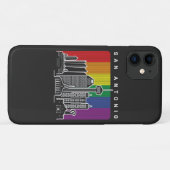 San Antonio Texas Regenboog Vlag LGBTQAI Pride Case-Mate iPhone Case (Achterkant (horizontaal))