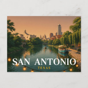 San Antonio Texas Reisansichtkaart   River Walk  Briefkaart