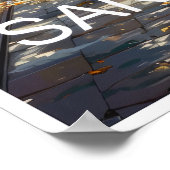 San Antonio Texas Reisposter Poster (Hoek)