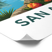 San Antonio Texas Reisprint Poster (Hoek)