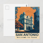 San Antonio, Texas, reizen Briefkaart (Voorkant / Achterkant)