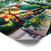San Antonio Texas River Walk Van Gogh Levendig Sta Poster (Hoek)