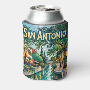 San Antonio Texas River Walk Van Gogh Levendige St Blikjeskoeler