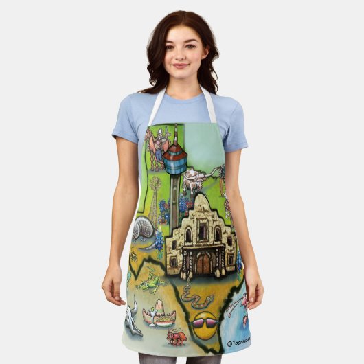 San Antonio Texas Schort (Gedragen)