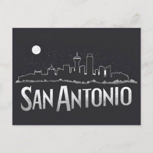 San Antonio, Texas, Silhouette, Briefkaart