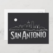 San Antonio, Texas, Silhouette, Briefkaart (Voorkant / Achterkant)