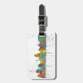 SAN ANTONIO TEXAS SKYLINE BAGAGELABEL (Voorkant verticaal)