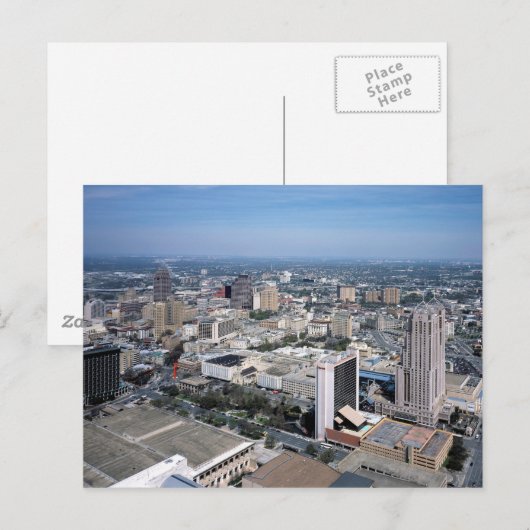 San Antonio Texas Skyline Briefkaart (Voorkant / Achterkant)