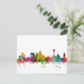San Antonio Texas Skyline Briefkaart (Staand voorkant)