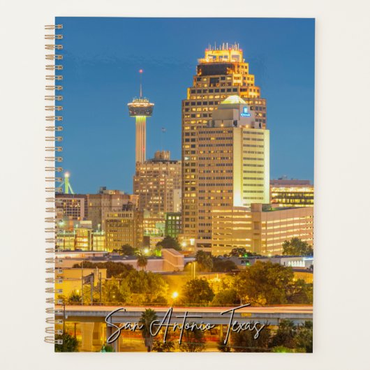 San Antonio Texas Skyline Calendar Planner (Voorkant)