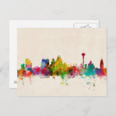 San Antonio Texas Skyline Cityscape Briefkaart (Voorkant / Achterkant)