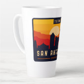 San Antonio Texas Skyline Cityscape Souvenir Latte Mok (Linkerhoek)