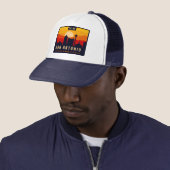 San Antonio Texas Skyline Cityscape Souvenir Trucker Pet (In situ)