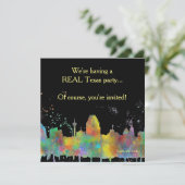 SAN ANTONIO TEXAS SKYLINE KAART (Staand voorkant)