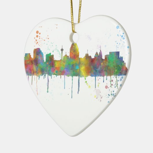 SAN ANTONIO TEXAS SKYLINE KERAMISCH ORNAMENT (Links)