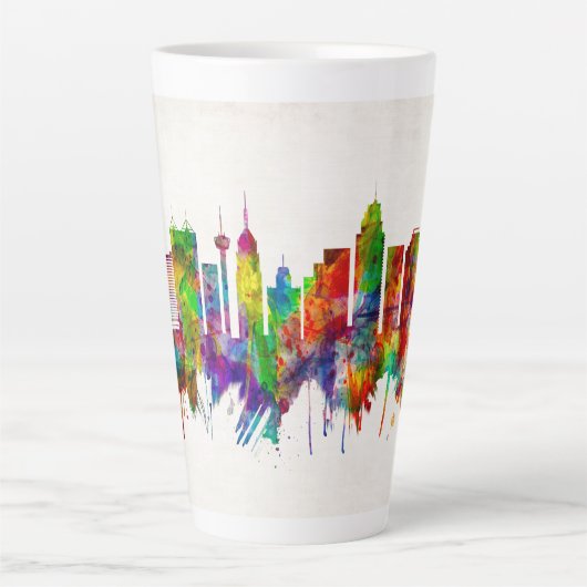 San Antonio Texas skyline Latte Mok (Voorkant)