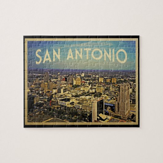 San Antonio Texas Skyline Legpuzzel (Horizontaal)