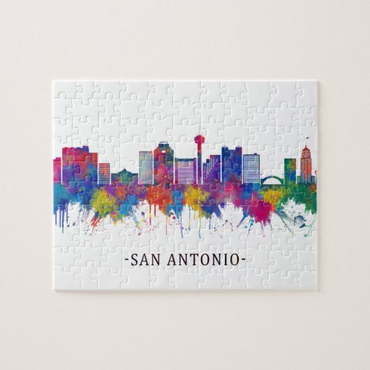 San Antonio Texas Skyline Legpuzzel (Horizontaal)