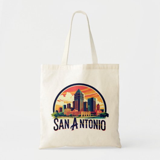 San Antonio Texas skyline Tote Bag (Voorkant)