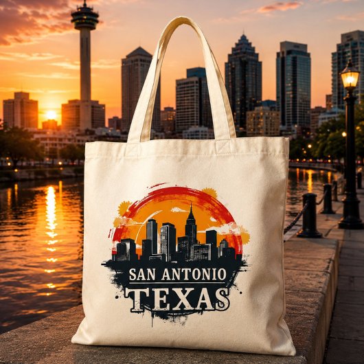 San Antonio Texas skyline Tote Bag