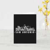 San Antonio Texas Skyline Tx Pride Kaart (Gele Bloem)