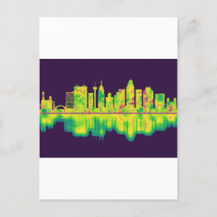 San Antonio Texas skyline Uitnodiging Briefkaart