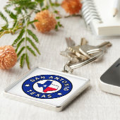 San Antonio Texas Sleutelhanger (Zijkant)