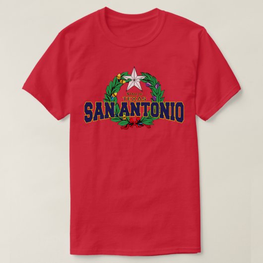 San Antonio Texas StateUSA T-shirt (Design voorkant)