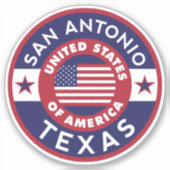 SAN ANTONIO, Texas Sticker (Voorkant)