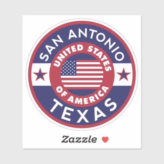 SAN ANTONIO, Texas Sticker (Vel)