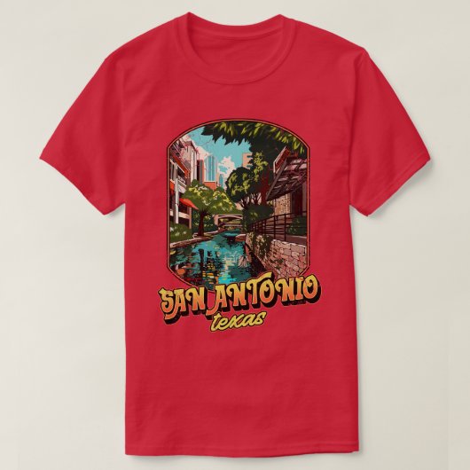 San Antonio Texas T-shirt (Design voorkant)