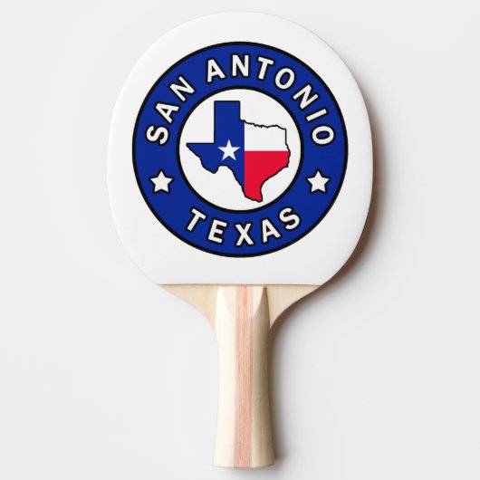 San Antonio Texas Tafeltennisbatje (Voorkant)