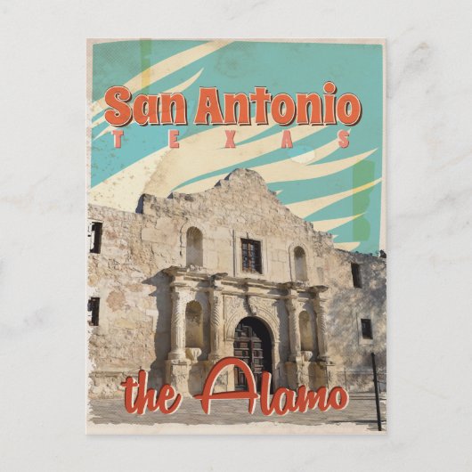 San Antonio, Texas, The Alamo Reisposter Briefkaart (Voorkant)