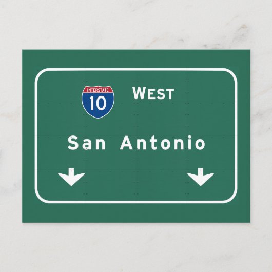 San Antonio Texas Tx Interstate Highway Freeway : Briefkaart (Voorkant)