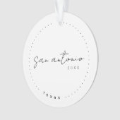 San Antonio Texas TX Travel United States Simple Ornament (voorkant)