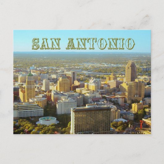 San Antonio, Texas - Uitzicht vanuit de lucht Briefkaart (Voorkant)