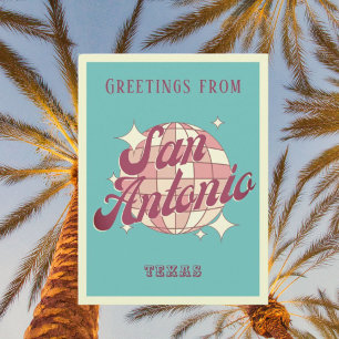 San Antonio Texas vakantie retro Briefkaart