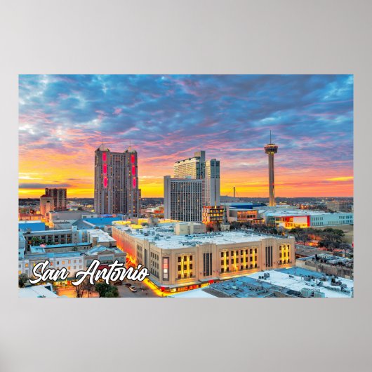 San Antonio, Texas, Verenigde Staten Poster (Voorkant)