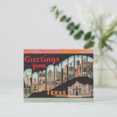 San Antonio Texas Vintage Travel Briefkaart (Staand voorkant)