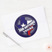 San Antonio Texas vlag barstte stickers (Envelop)