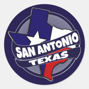 San Antonio Texas vlag barstte stickers