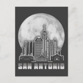 San Antonio Texas Volle Maan Briefkaart (Voorkant)